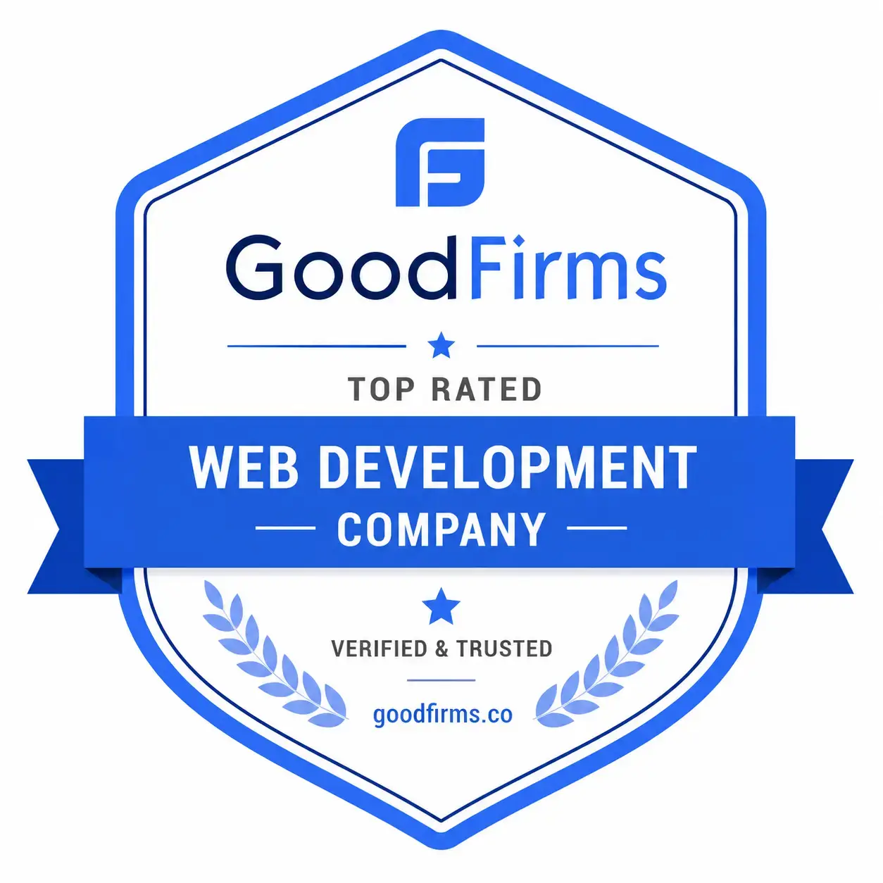 GoodFirms Top Rated Web Development Company badge