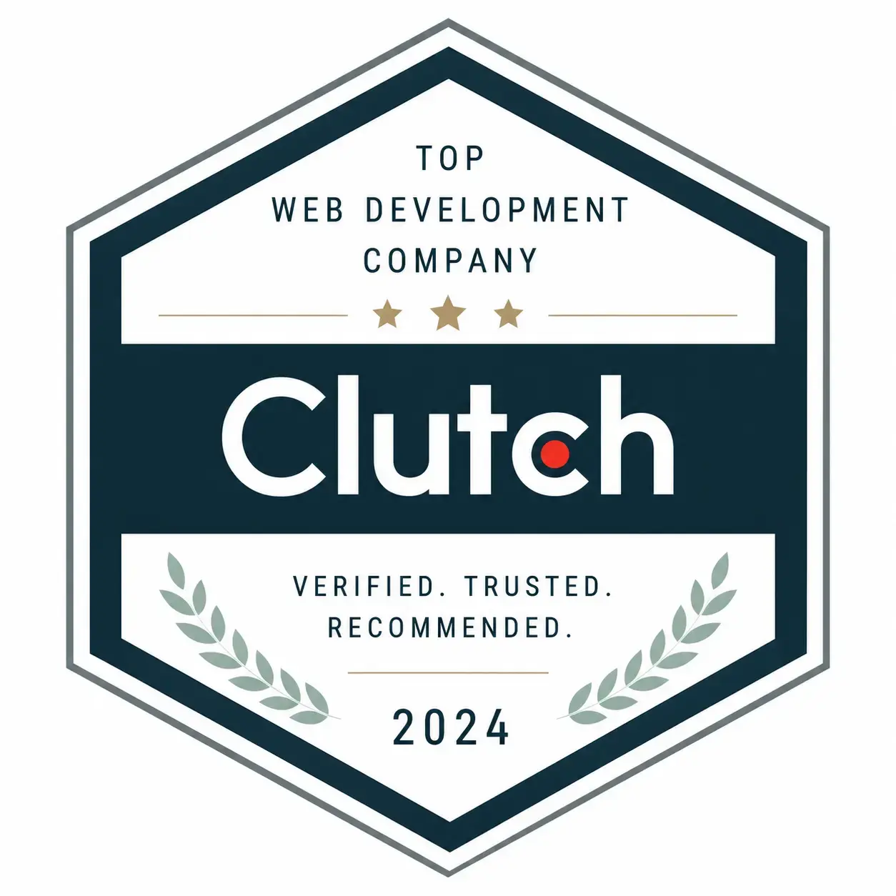 Clutch Top Web Development Company 2024 badge